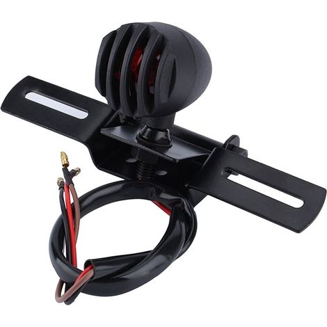 Neue schwarze 12V 10W Motorrad-Rückleuchte, Bremslicht,