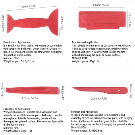 Ensemble de 16 outils pour le démontage de pièces intérieures de voiture, outils de modification audio, levier de porte, tournevis et grattoir (1/5)
