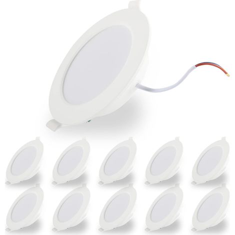 Faretto Soffitto LED Incasso Piatto Bianco Set 10 Pezzi 25,5 mm (1/5)