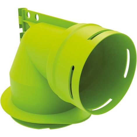 Atlantic – Coude mixte 80/90 mm – Angle 90° – Raccord VMC en plastique robuste – Adaptabilité réseaux pour installations spécifiques