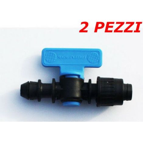 RUBINETTO ARRESTO PER MANICHETTA TUBO GOCCIOLANTE AD INCASTRO PEZZI 2 19575/2