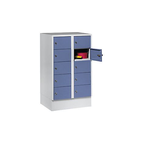 Wolf 741641 Wolf Armadio casellario 2 scomparti grigio (1/3)