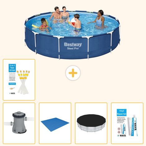 Bestway Bestway Steel Pro Ronde - 396x84 cm - 6-pièces S22754 (1/5)
