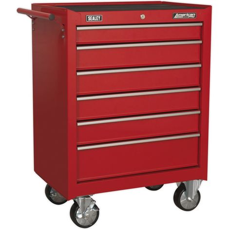 Sealey Rollcab 6 Drawer with Ball-Bearing Slides - Red AP226 (1/5)