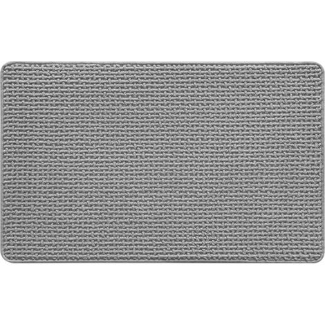 Saugfähige Matte, Eingangsmatte, Vordertürmatte, Innenteppich, Badezimmer-Bodenmatte, Badezimmerteppich für Veranda, Zuhause, Zimmer, Grau und L