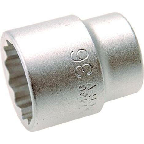 BGS Douille à douze pans entraînement carré intérieur 20 mm (3/4") SW 36 mm - 7436