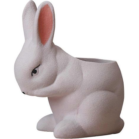 Keramikhase für Sukkulenten, origineller tierförmiger Kaktustopf, Pflanzgefäß, Heimdekoration, Blumenständer.