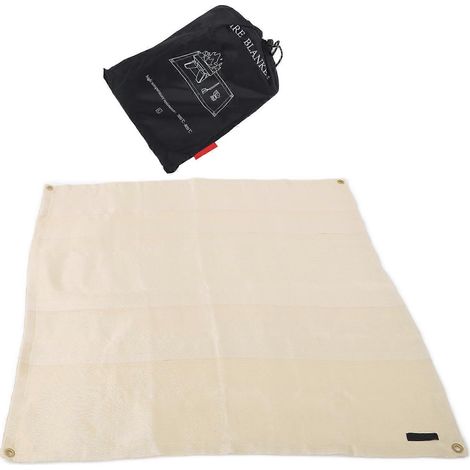 Tapis de protection thermique ignifuge pour brasero, résistant à la chaleur extrême, idéal pour barbecue en plein air, pique-nique et jardin, sous-plot anti-feu, surface durable. (1/5)