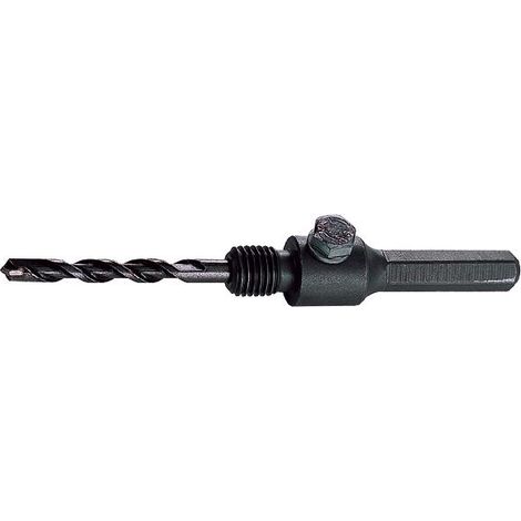 wolfcraft Adaptador SDS-Plus con broca centradora, Ø 8 mm, 110 mm I 5428000 I Accesorios para coronas de perforación con broca de carburo (1/4)