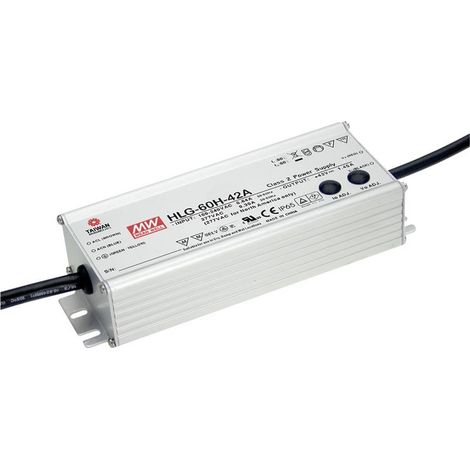 Mean Well HLG-60H-30A Driver LED Nero 60 W 30 V