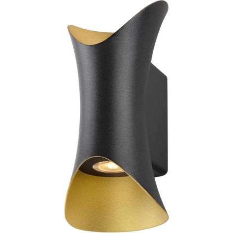 Applique murale MODELA intérieur up/down 2700 K PHASE noir/or - SLV - 1007807 (1/3)