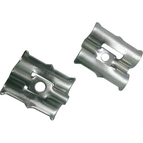 Clips de sol en acier inoxydable antirouille pour terrasse - Connecteurs lisses pour sols composites - Utilisation extérieure épaisse - Connecteurs de sol compatibles avec rainures (1/4)