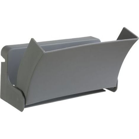 Lntyq Support Chaussure Mural Pliable étagères - rangement chaussures 22.5X13.5X10.5CM pliable mural pour étagère murale, sans perçage, cintre à couloir et couloir, économiser de l'espace, gris, 1 piè (1/4)
