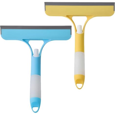 2 raclettes avec pulvérisateur, pour vitres et salle de bain (1/5)
