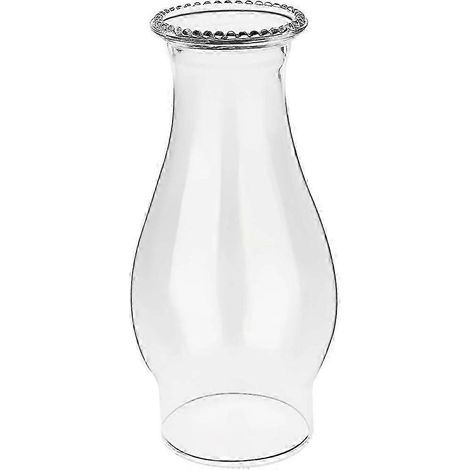 Cheminée de rechange pour lampe à pétrole - Abat-jour en verre transparent (style vague) pour lampes à pétrole (1 pièce) J2 (1/5)