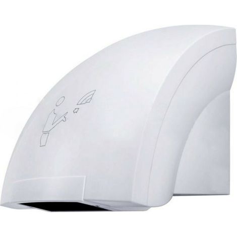 ASCIUGAMANI AUTOMATICO ELETTRICO AD ARIA CALDA FOTOCELLULA PARETE MURO PER HOTEL (1/5)