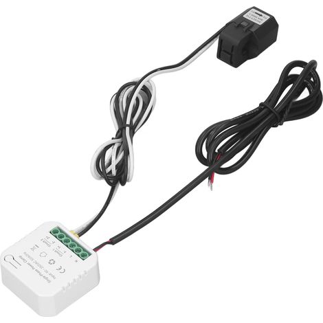 Energiemonitor mit WLAN, intelligenter Echtzeit-Stromverbrauchsüberwachung, App-Fernsteuerung, WLAN-Energiezähler 90–250 V AC (1/5)