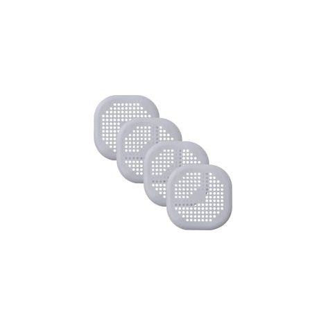 Lot de 4 bondes d'évier en silicone avec ventouse pour ramasse-cheveux - Dispositif anti-blocage pour cuisine et salle de bain (noir) (1/5)