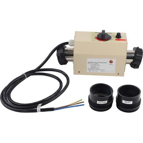 Mini-Warmwasserbereiter-Thermostat 3 kW, 220 V, für Schwimmbad, Massagebad, Spa, EU-Standard