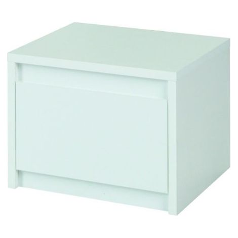 Conjunto de dos mesitas de noche para dormitorio. Colección VERONA. Color blanco