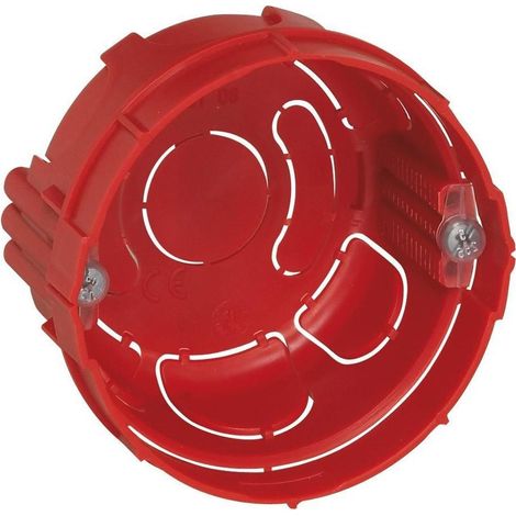 Legrand – Boîte de dérivation ronde pour maçonnerie – Fixation murale simple à 1 vis – Compatible murs pleins et creux – Matériau isolant
