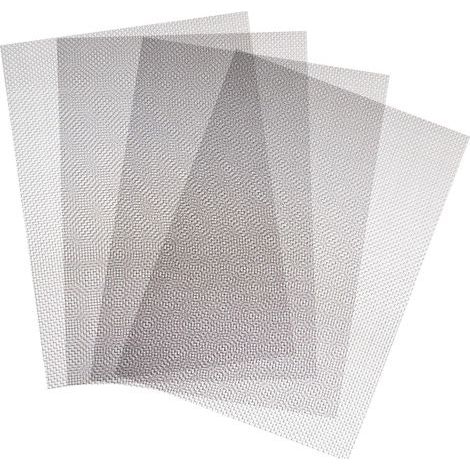 Grillage Fine Maille Inox Tissu de Treillis Métallique 1mm Pour Porte Fenêtre Anti Rongeur Insecte Serpent 300 x 210mm 4 Pièces (1/5)