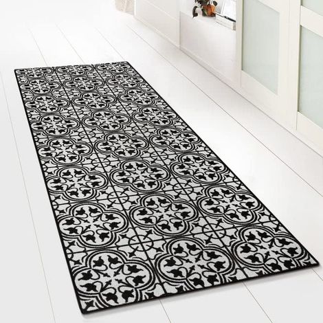 Tapis Ornement Vintage Oriental pour la Cuisine, Le Couloir et Le Salon 80 x 150 cm, Wexford (1/5)