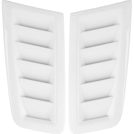 Hotte de ventilation universelle blanche à quatre côtés, 27 cm, 11 cm, 26 cm, 14 cm, grille de ventilation en maille (1/5)