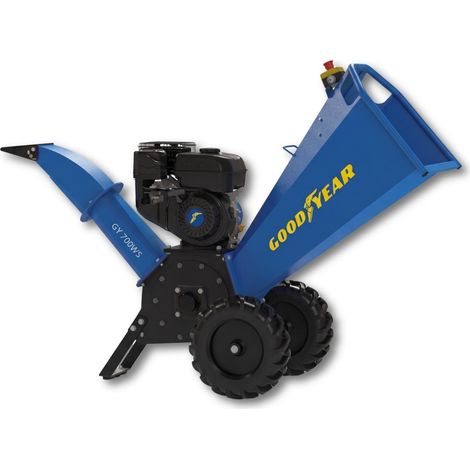 Broyeur de Végétaux Thermique 7CV 212 cm³, Coupe Ø100 mm max, 2 Lames Réversibles, Démarrage Manuel GOODYEAR (1/4)