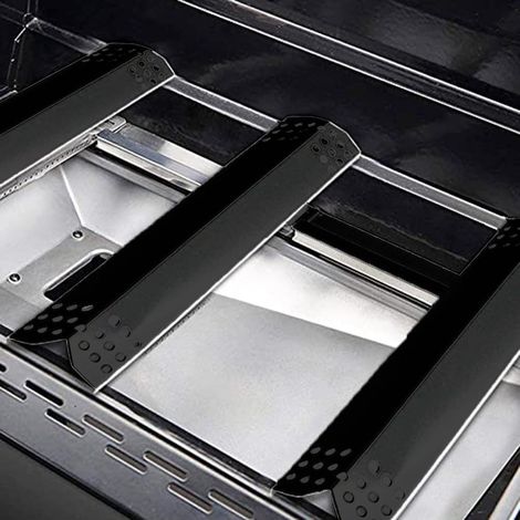 Lot de 4 plaques chauffantes pour barbecue Nexgrill 720-0697 720-0830H et Charbroil 466242014, pièces de rechange en acier inoxydable de 36,6 cm