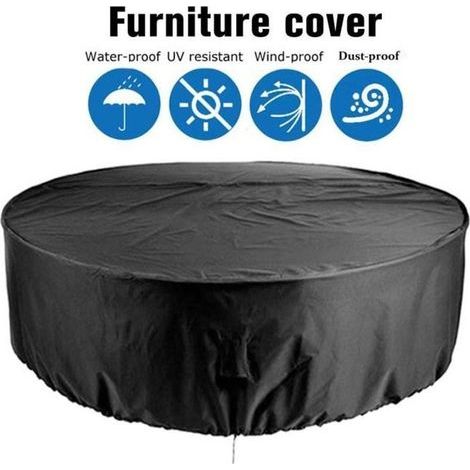 Furniture cover - Unspecified type - Round shape - 210D - Waterproof - 185x95cm
