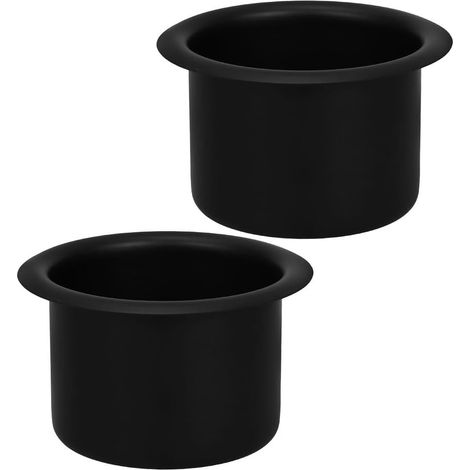 Lot De 2 Porte-Gobelets en Acier Inoxydable Insert Porte-Gobelet De Bureau Et -Gobelet De Table De Poker Support Coulissant pour Canapé Voiture Camion Bateau Camping-Car (1/5)