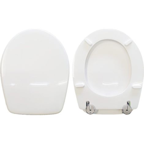Copriwater Panorama G.S.I. legno rivestito in resina poliestere bianco (1/4)