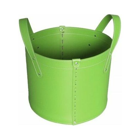 Borsa porta legna in cuoio Tonda by Firestyle  Nero (1/5)