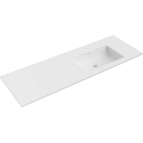 Mexen Otis lavabo ad incasso destro 141 x 46,5 cm, bianco opaco - 25181401P (1/3)