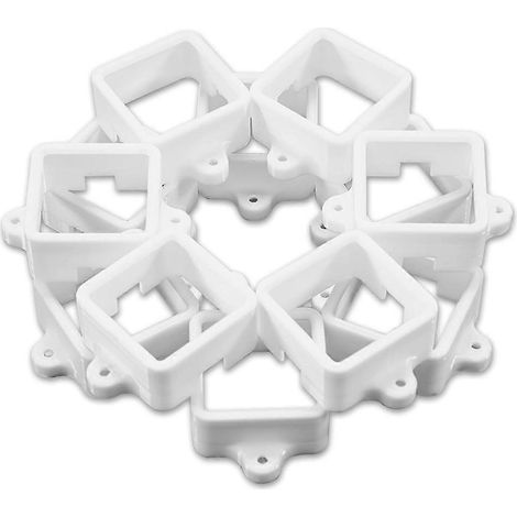 72 clips de fixation pour luminaires extérieurs Govee, supports de montage pour rallonges LED extérieures Govee (version non Pro H705). (1/5)