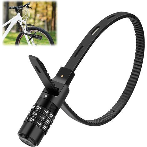 Candado de combinación para bicicleta, candado portátil para bicicleta, accesorios para candados de bicicleta, candado para casco de motocicleta con combinación de 3 dígitos. (1/5)