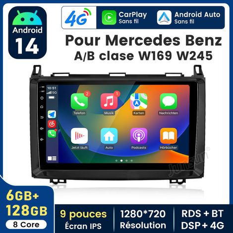 9 pouces Carplay Autoradio pour Benz W245 W169 A B Klasse Android 6+128G JUNSUN (1/5)