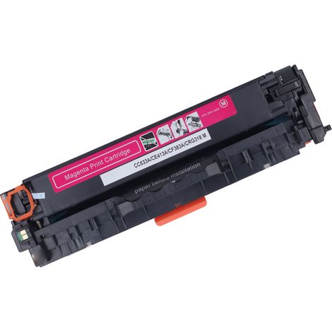 Cartouche de toner magenta CC533A, cartouche de remplacement 304A pour imprimante multifonction Color LaserJet CM2320 et Color LaserJet CP2025 (1/5)