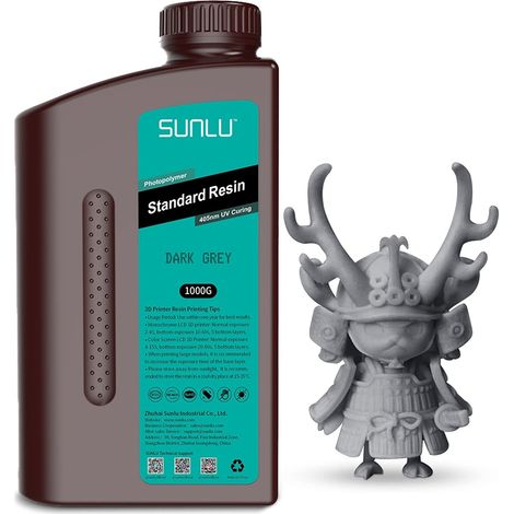 SUNLU Standard 3D Resin SUNLU Standard 3D Resin 1000g Dark Grey