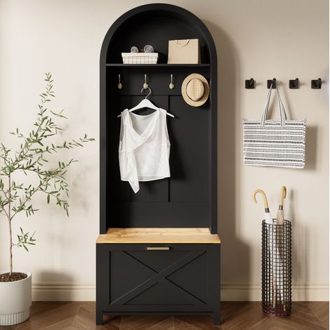 mobile contenitore 195x75x35 per ingresso con ganci OKMYHOME (1/5)