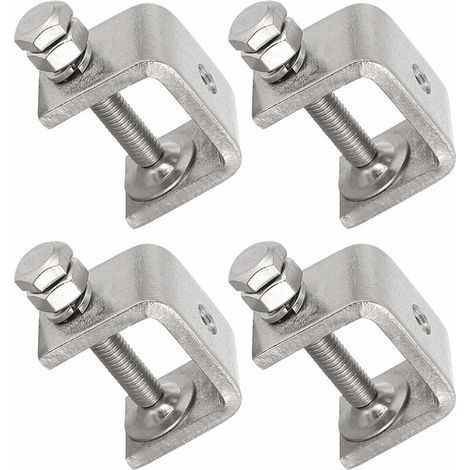 4 Pièces En Acier Inoxydable 304 Pinces En Forme De U En Forme De C étau Pinces à Bois Pinces Robustes En Forme De C Avec Une Large Ouverture De Mâchoire (1/5)