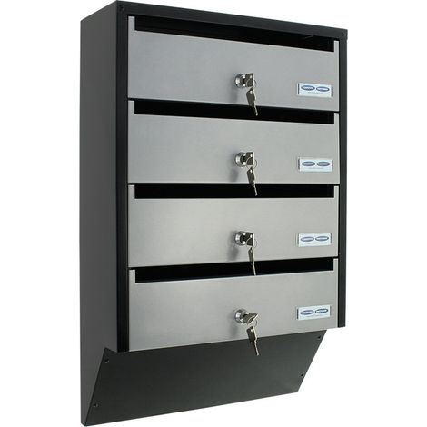 Rottner DEPOT 4 SILVER / BLACK Zyl.schloss m. 2 Schl. (1/3)