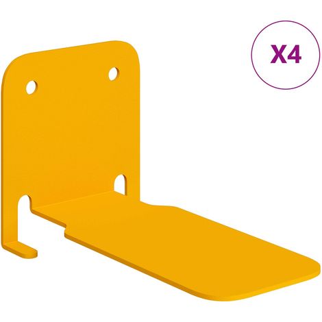 Maison Exclusive - Schwebendes Regal mit Regal 4 pcs Senfgelb 6 x