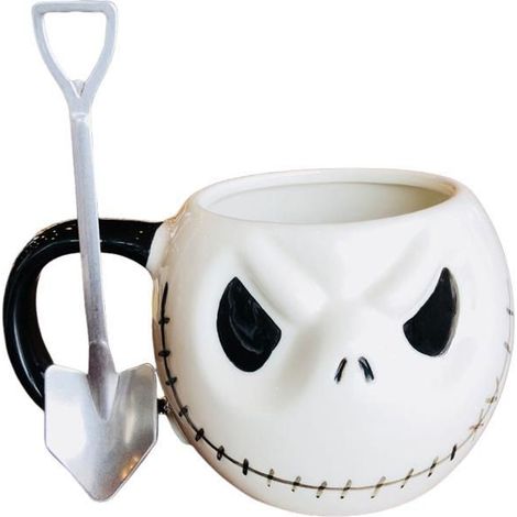 Mug squelette effrayant, design unique, idéal pour offrir,h (1/4)