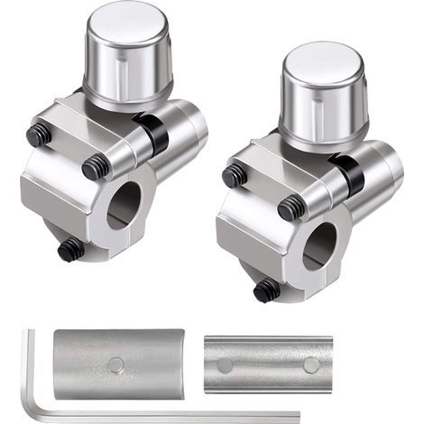 2 piezas BPV31 Kit de válvula de roscado para perforación, piezas para aire acondicionado y refrigerador, válvula ajustable para tubos de 1/4, 5/16 y 3/8 de pulgada (1/5)