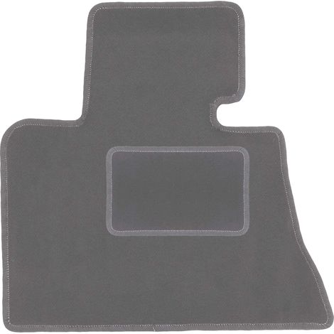 Alfombrilla de terciopelo para el conductor para: BMW X5 E53 2WD (1999-2006) grafito