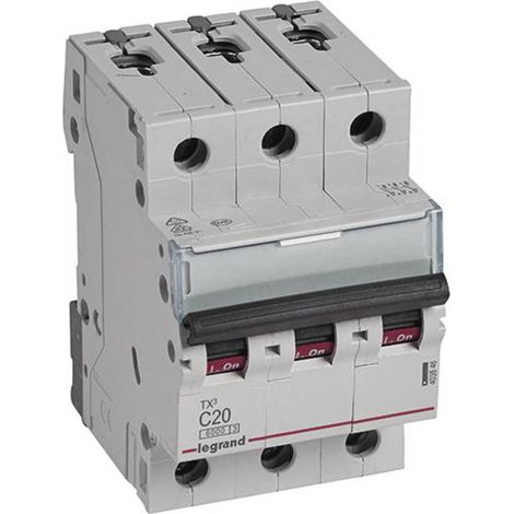 Interruttore automatico 3P C 20A 6kA AC S303 TX3 403546 (1/2)