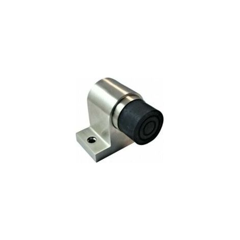 Tope de puerta de alta resistencia para puertas de hasta 120 kg, con resorte, fabricado en acero inoxidable 304 finamente pulido.