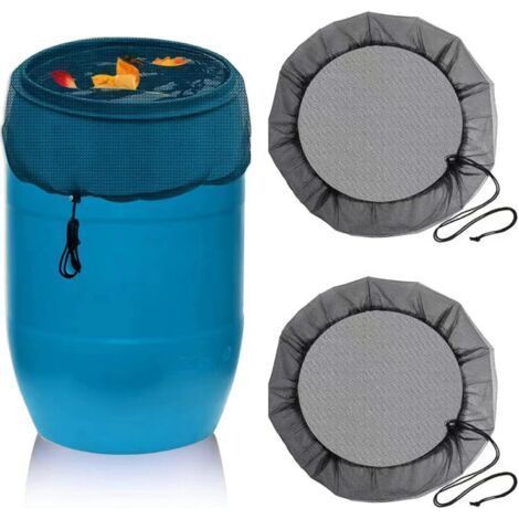 2 Pcs Filet pour Citerne de Pluie Anti-Moustique - Protection de Baril Contre Les Feuilles et Les Moustiques (1/5)